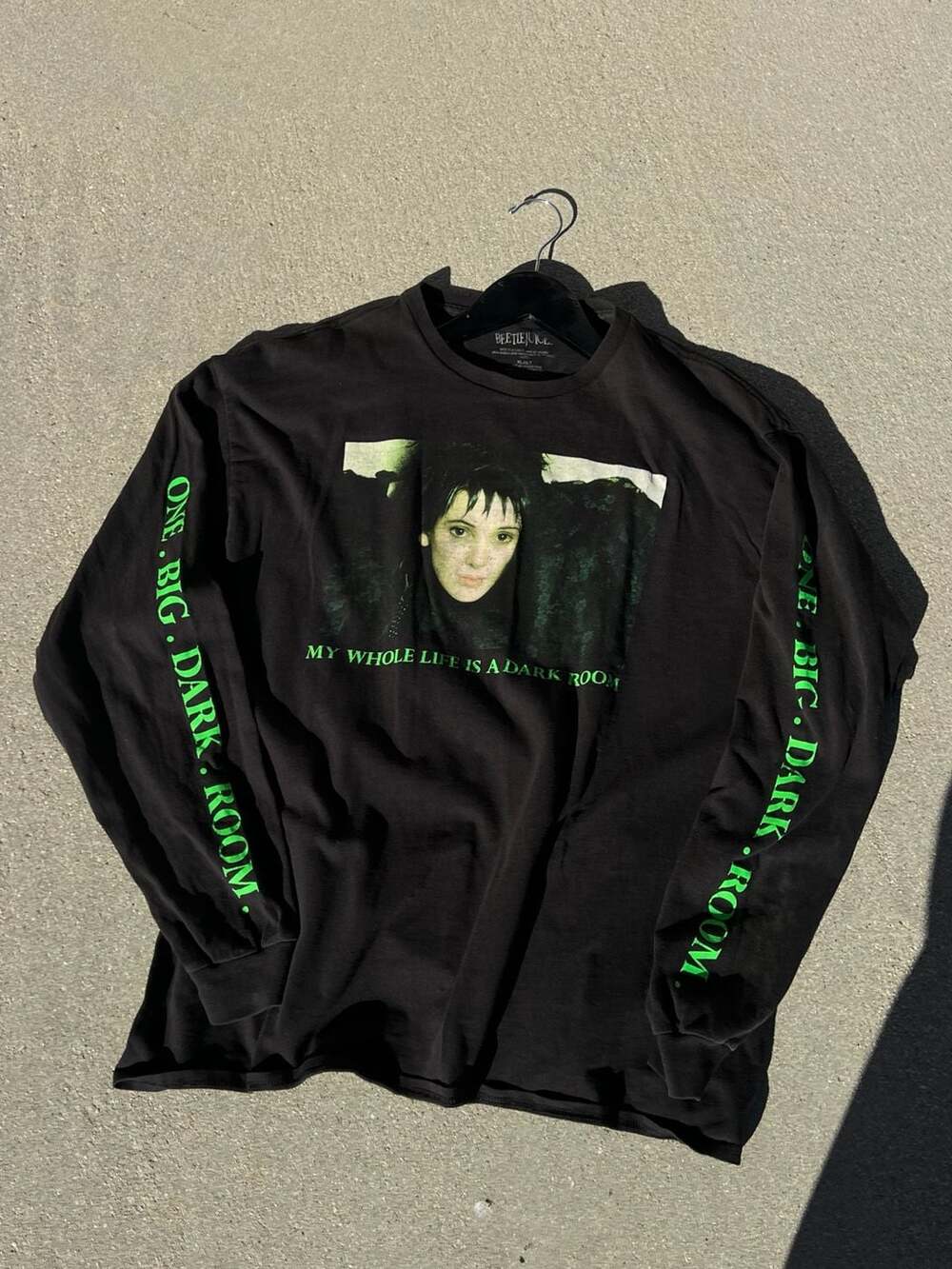 Beetlejuice Lydia Deetz My Whole Life Is A Dark Room Long Sleeve Graphic T-Shirt